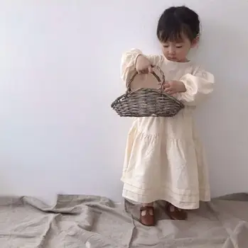 Girl's Cotton and Linen Dress Ins Spring and Autumn New Casual Garden Princess Dresses for Kids Girl All-match Pleated Dress
Girl's Cotton and Linen Dress Ins Spring and Autumn New Casual Garden Princess Dresses for Kids Girl All-match Pleated Dress