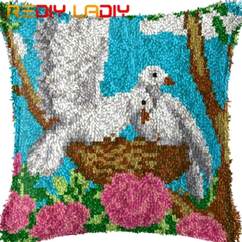 Latch Hook Cushion White Pigeons Pre-Printed Canvas Cushion Cover Acrylic Yarn Crochet Pillow Case Kit Hobby & Crafts Home Decor
Latch Hook Cushion White Pigeons Pre-Printed Canvas Cushion Cover Acrylic Yarn Crochet Pillow Case Kit Hobby & Crafts Home Decor