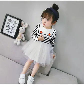 Autumn and winter baby clothes baby girl long-sleeved stitching striped mesh tutu princess dress baby girl sweet cute baby girl
Autumn and winter baby clothes baby girl long-sleeved stitching striped mesh tutu princess dress baby girl sweet cute baby girl