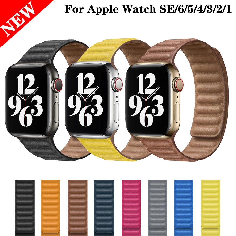 Suitable for Apple leather two-stage loop strap 38mm 40mm 42mm 44mm apple watch1 / 2 / 3 / 4 / 5 / 6 / SE magnetic suction strap
Suitable for Apple leather two-stage loop strap 38mm 40mm 42mm 44mm apple watch1 / 2 / 3 / 4 / 5 / 6 / SE magnetic suction strap