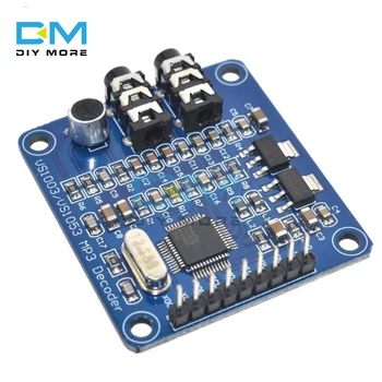 VS1003 MP3 WMA WMV MIDI SP-MIDI Audio Decoder Voice Audio Decoding Board ADPCM Encoder 16 Bit DAC Converter IO SPI
VS1003 MP3 WMA WMV MIDI SP-MIDI Audio Decoder Voice Audio Decoding Board ADPCM Encoder 16 Bit DAC Converter IO SPI