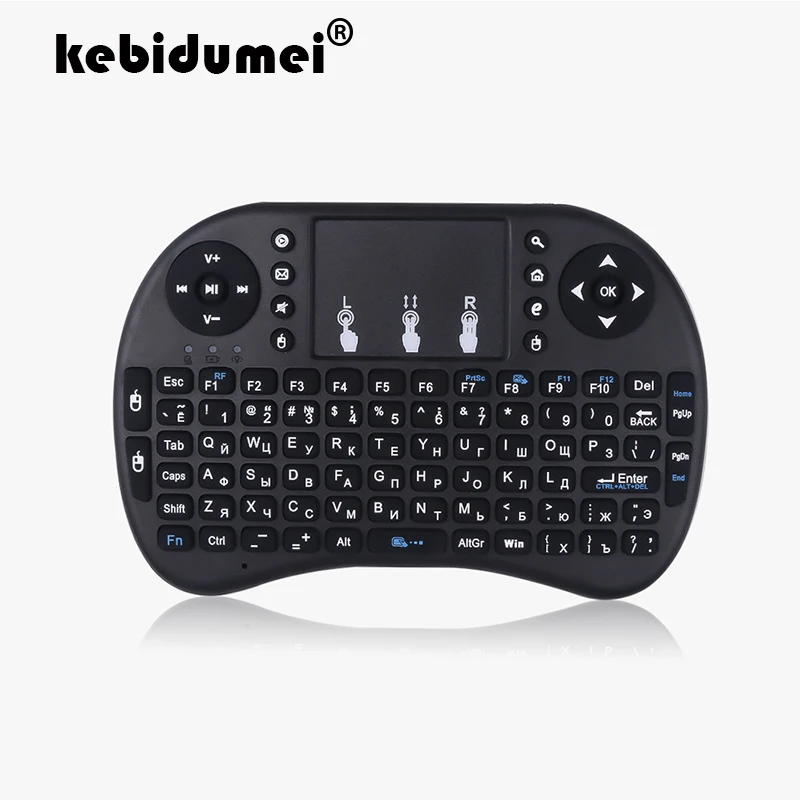 i8 2.4G mini wireless English Russian lithium rechargeable battery keyboard Air Mouse and Touchpad for android tv box PC Laptop
i8 2.4G mini wireless English Russian lithium rechargeable battery keyboard Air Mouse and Touchpad for android tv box PC Laptop