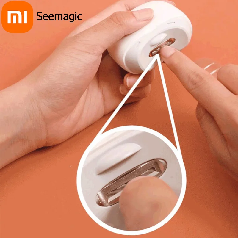 Xiaomi Seemagic Electric Automatic Nail Clippers with Light Trimmer Cutter Manicure For Baby Adult Care Scissors Body Tools | Электроника