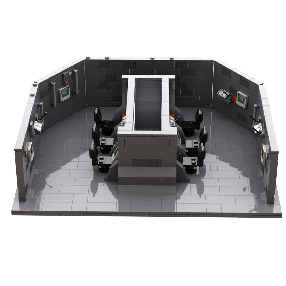 734Pcs+ Custom Blocks DIY Assembly Space Wars Series Death Star Control Room with Prints Small Particles Building Blocks Set
734Pcs+ Custom Blocks DIY Assembly Space Wars Series Death Star Control Room with Prints Small Particles Building Blocks Set