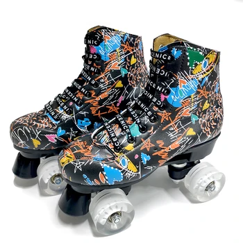 Graffiti Roller Skates Double Line Skates Women Men Adult Skating Shoes 4 Wheels Training
Graffiti Roller Skates Double Line Skates Women Men Adult Skating Shoes 4 Wheels Training