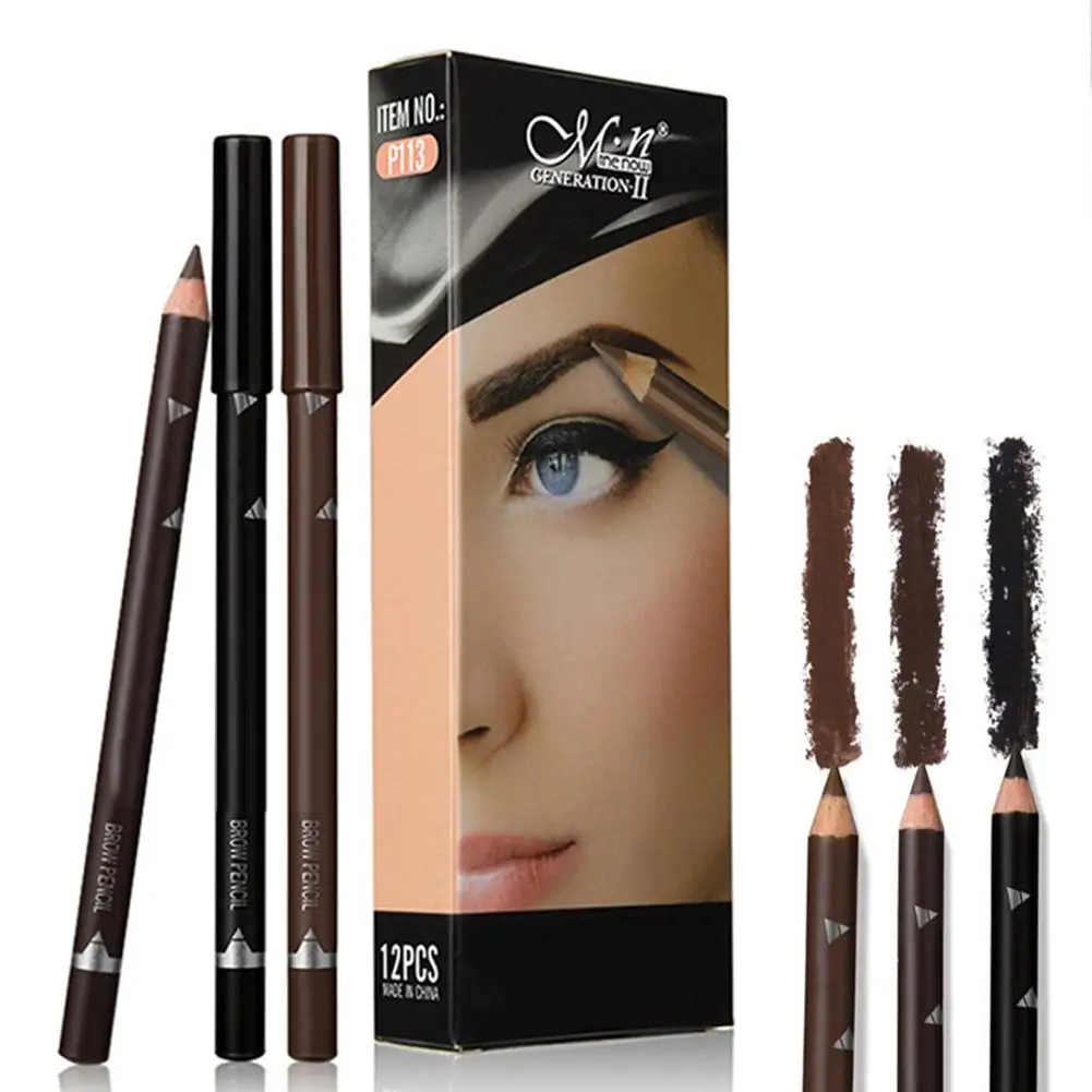 12pcs Eye Brow Pencils Make Up Set 3 Colors Waterproof Eyebrow Eye Liner Pen Lip sticks Cosmetics Beauty Makeup Tool Kit
12pcs Eye Brow Pencils Make Up Set 3 Colors Waterproof Eyebrow Eye Liner Pen Lip sticks Cosmetics Beauty Makeup Tool Kit