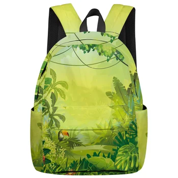 Natural Green Forest Bird Flower Cartoon Backpack College Students Laptop Backpack Book Bag Casual School Bag
Natural Green Forest Bird Flower Cartoon Backpack College Students Laptop Backpack Book Bag Casual School Bag