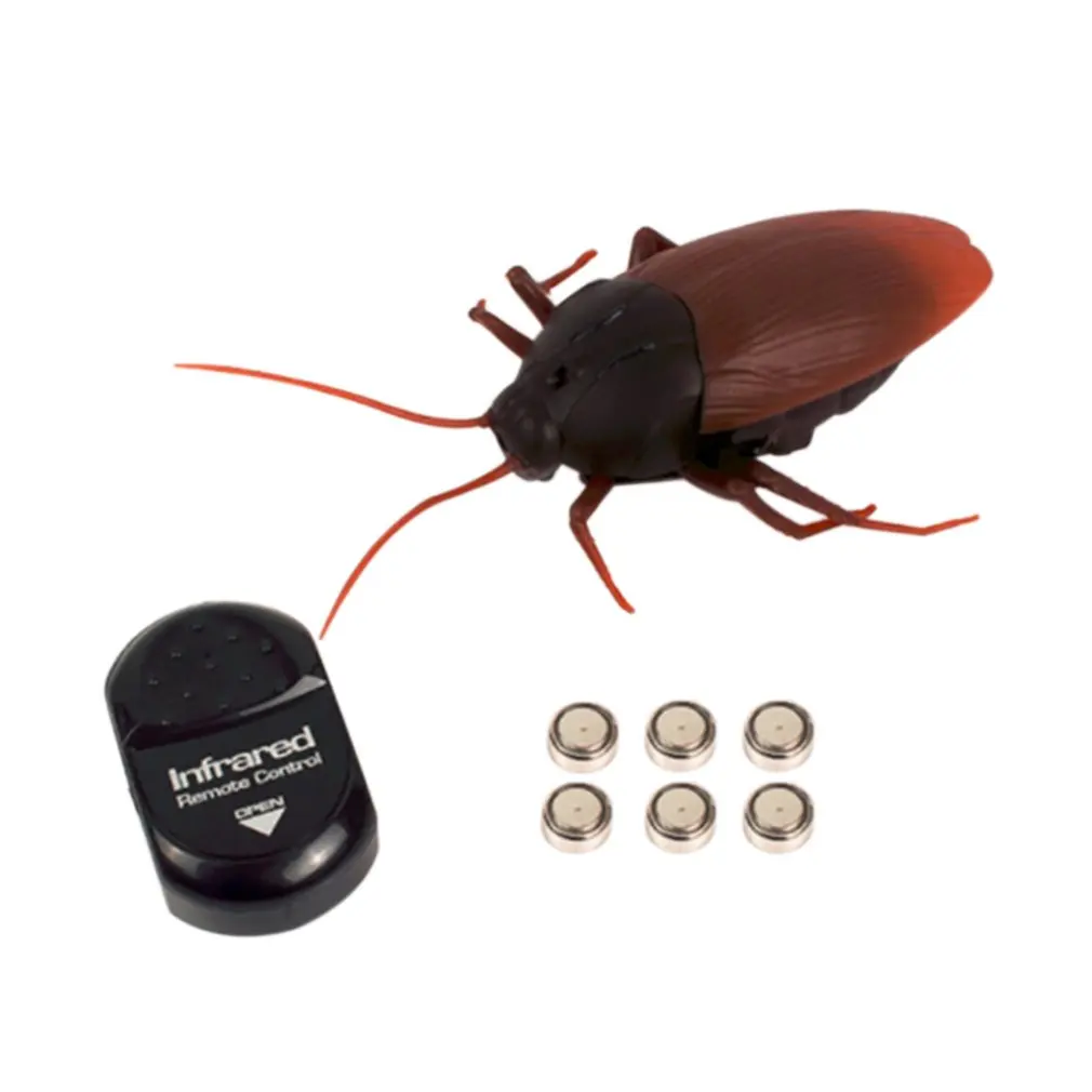 

Simulation RC Cockroach Remote Control Mock Fake Cockroach RC Toy Prank Insects Joke Scary Trick Bugs Halloweenn Toy Anti-stress