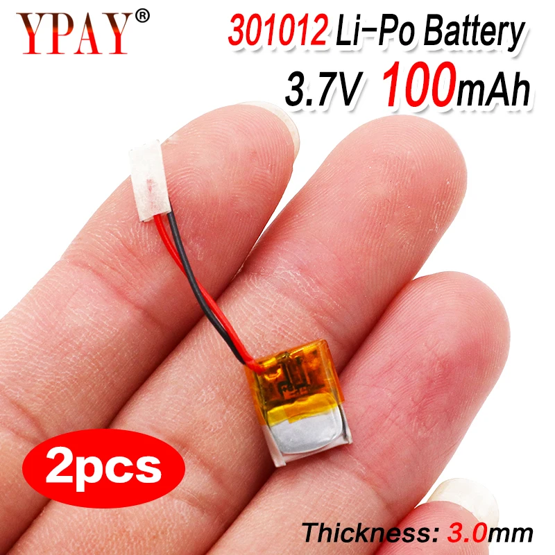 Литий-полимерная аккумуляторная батарея 100 мАч 3 7 в 301012 для GPS MP3 MP4 PAD DVD DIY bluetooth