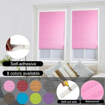 Self-Adhesive Pleated Blinds Curtains Half Blackout Windows For Bathroom Balcony Shades For Living Room Home Window Doors
Self-Adhesive Pleated Blinds Curtains Half Blackout Windows For Bathroom Balcony Shades For Living Room Home Window Doors