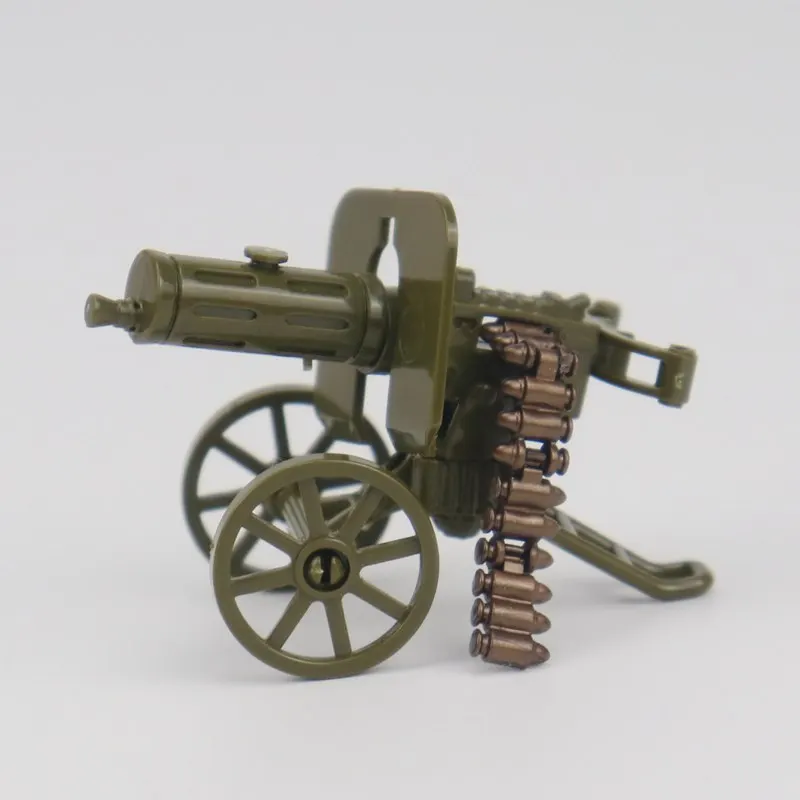 Военные наборы Creator строительные блоки подарки тяжелый пулемет черная игрушка