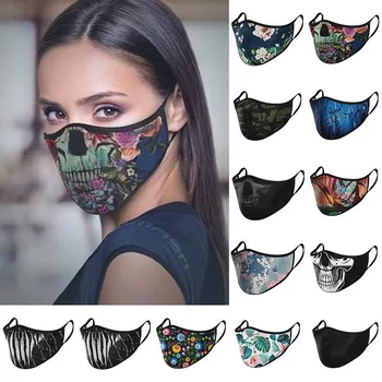 Cotton Face Masks Reusable Washable 3D Printed Skull Mouth-muffle Anti Dust Breathable Halloween Adults Protective Mouth Mask
Cotton Face Masks Reusable Washable 3D Printed Skull Mouth-muffle Anti Dust Breathable Halloween Adults Protective Mouth Mask