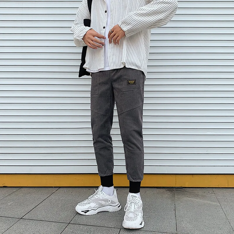 Autumn New Style Ankle Banded Pants Men's Korean-style Trend Loose-Fit Versatile Casual Pants Men Popular Brand Corduroy Workwea
Autumn New Style Ankle Banded Pants Men's Korean-style Trend Loose-Fit Versatile Casual Pants Men Popular Brand Corduroy Workwea
