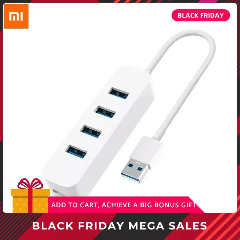 Xiaomi 4 Ports USB3.0 Hub with Stand-by Power Supply Interface USB Hub Extender Extension Connector Adapter for PC Laptop
Xiaomi 4 Ports USB3.0 Hub with Stand-by Power Supply Interface USB Hub Extender Extension Connector Adapter for PC Laptop