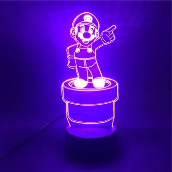 3D Lamp Mario Stands on The Podium The Alarm Clock Base Atmosphere Gift for Decoration Battery Powered Usb Led Night Light Lamp
3D Lamp Mario Stands on The Podium The Alarm Clock Base Atmosphere Gift for Decoration Battery Powered Usb Led Night Light Lamp