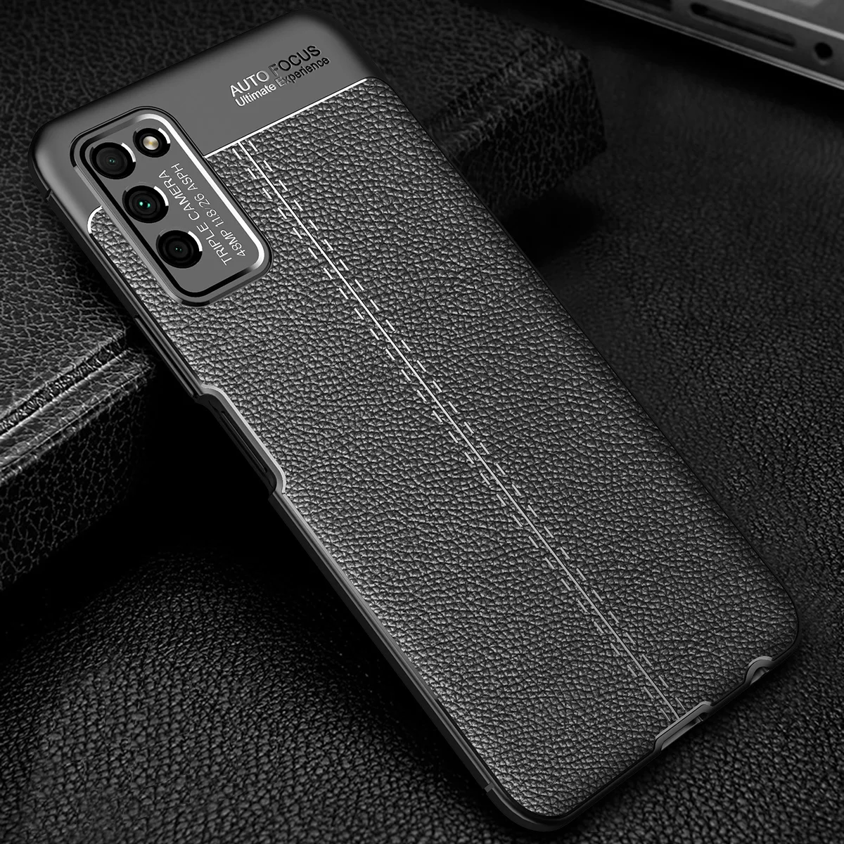 Чехол для Huawei Honor 9XLite X10max 30lite Play4 ударопрочный кожаный чехол с узором Личи