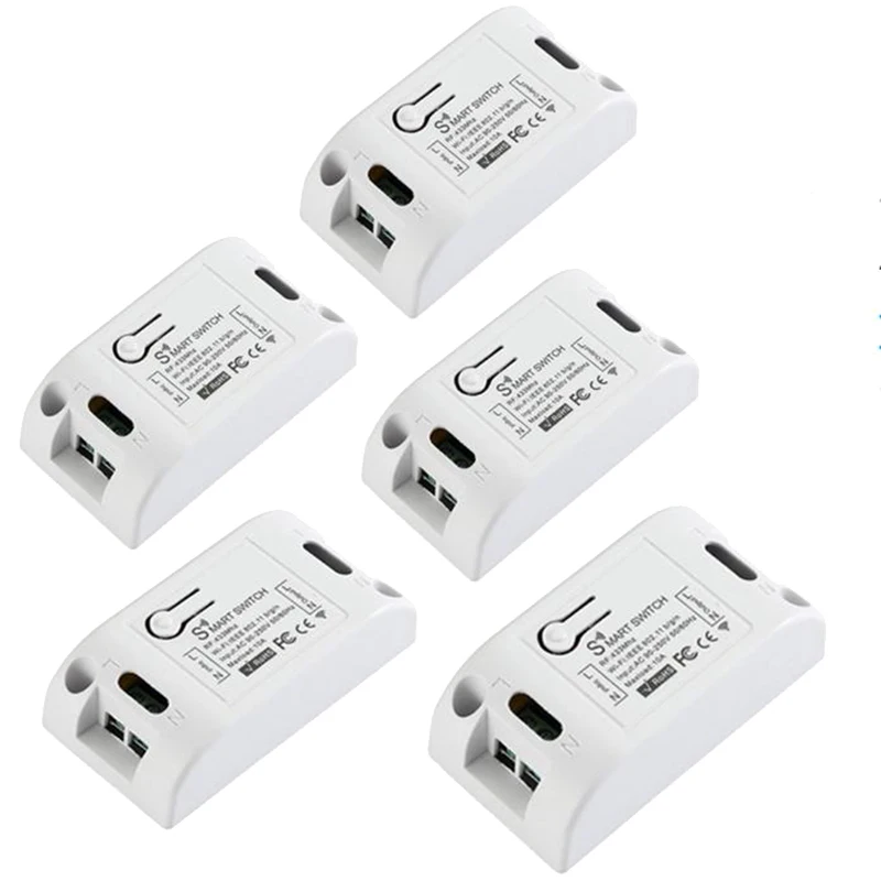 5PCS RF Wifi Wireless Smart Switch Moudle Support APP/RF/Voice/Lan Control for Smart Home Works with 433MHz Remote Timer
5PCS RF Wifi Wireless Smart Switch Moudle Support APP/RF/Voice/Lan Control for Smart Home Works with 433MHz Remote Timer