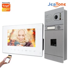 

Jeatone WiFi Video Intercom Fingerprint Unlock AHD 960P Smart Doorbell Villa Doorphone 120° Wild Angle Remote Unlock Tuya