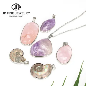JD Natural Stones Pendants Ammonite Fossils Seashell Snail Ocean Reliquiae Conch Animal Necklace Statement Men Jewelry
JD Natural Stones Pendants Ammonite Fossils Seashell Snail Ocean Reliquiae Conch Animal Necklace Statement Men Jewelry