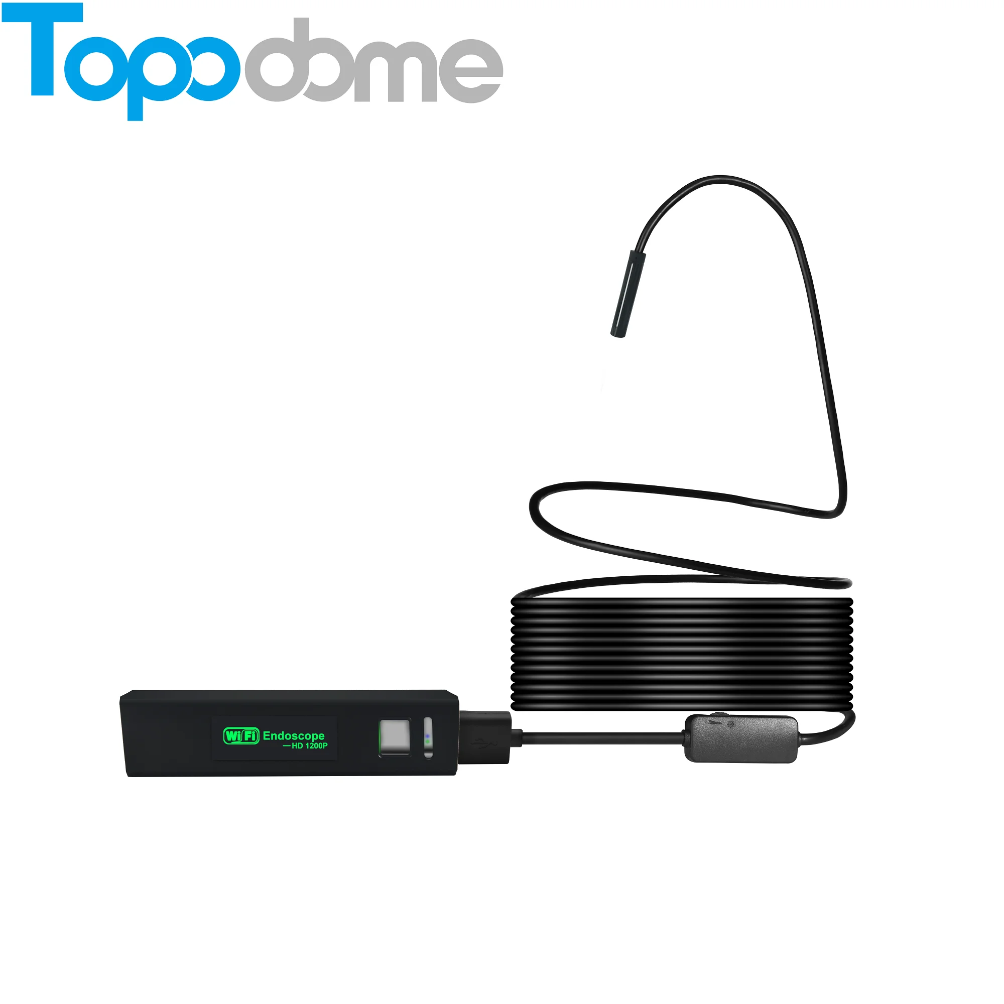 

Topodome DH 1200P WiFi Wireless Waterproof 600mAH Battery Inspection Snake USB Borescope 8leds Lighting Endoscope MINI Camera