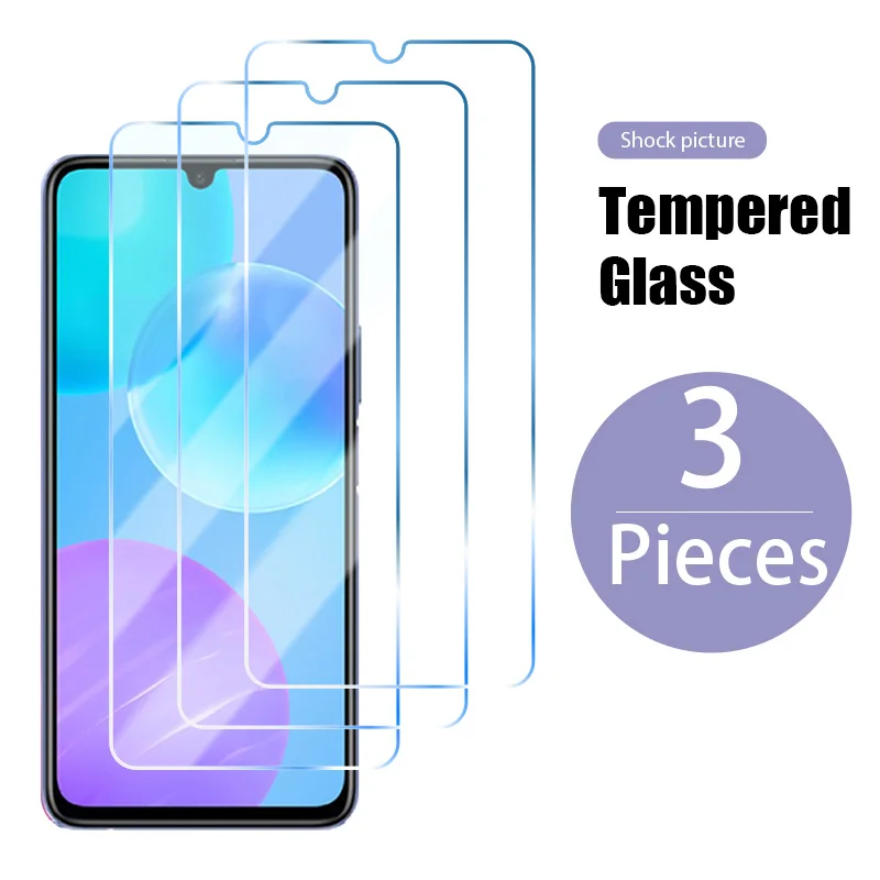 

3pcs Tempered Glass for Huawei Honor Play5 5G 8X 20 Pro 9X 9 10i 10 Lite 30i 20i 10X 9S 8S Screen Protector 9H Protective Film