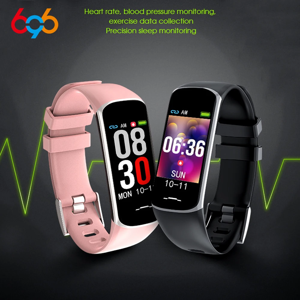 696 B2 Bluetooth Smart Bracelet Women Fitness Tracker Bracelet Waterproof Heart Rate Blood Pressure Blood Oxygen Smart Band Lady
696 B2 Bluetooth Smart Bracelet Women Fitness Tracker Bracelet Waterproof Heart Rate Blood Pressure Blood Oxygen Smart Band Lady