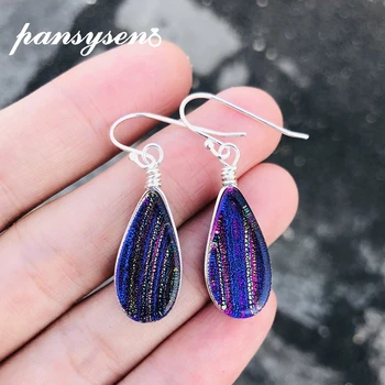 PANSYSEN New Fashion Silver Earrings 10x20MM Crystal Rainbow Topaz Drop Earrings for Women Real 925 Sterking Silver Fine Jewelry
PANSYSEN New Fashion Silver Earrings 10x20MM Crystal Rainbow Topaz Drop Earrings for Women Real 925 Sterking Silver Fine Jewelry