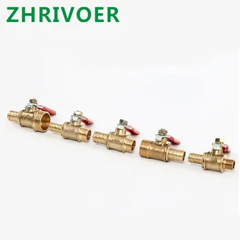 Brass Barbed ball valve 1/8'' 1/2'' 1/4'' Male Thread Connector Joint Copper Pipe Fitting Coupler Adapter 4-12 Hose Barb
Brass Barbed ball valve 1/8'' 1/2'' 1/4'' Male Thread Connector Joint Copper Pipe Fitting Coupler Adapter 4-12 Hose Barb