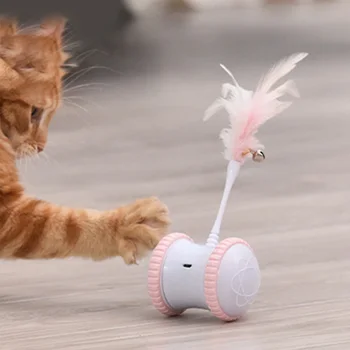 Electric Robotic Cat Toys With Feathers Automatic Steering Rotating USB Charging for Cat Kitten HFing
Electric Robotic Cat Toys With Feathers Automatic Steering Rotating USB Charging for Cat Kitten HFing