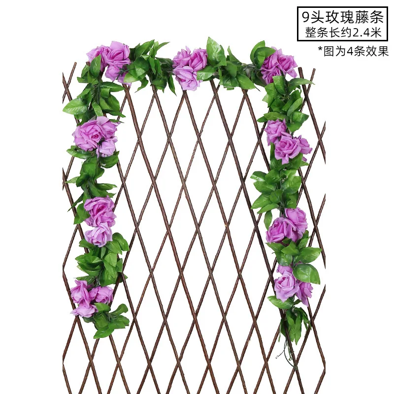 Artificial Rose Rattan Wall Hanging Silk Flower Wedding Decoration Cherry Blossom Rattan Artificial Flower Ceiling Plant
Artificial Rose Rattan Wall Hanging Silk Flower Wedding Decoration Cherry Blossom Rattan Artificial Flower Ceiling Plant