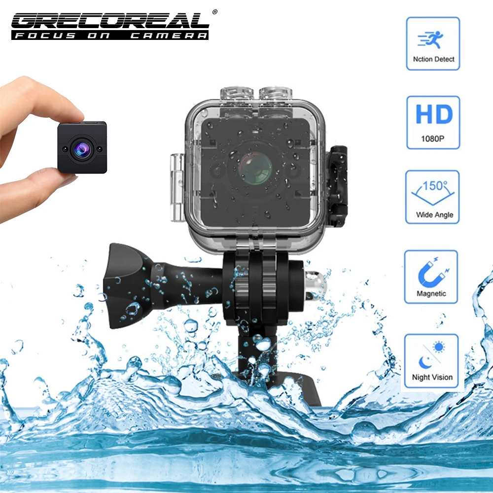 GRECOREAL SQ12 Wifi Camera 1080P HD Waterproof Mini IP Camcorder Indoor Outdoor Sports Action Detection Portable Small Cam DVR
GRECOREAL SQ12 Wifi Camera 1080P HD Waterproof Mini IP Camcorder Indoor Outdoor Sports Action Detection Portable Small Cam DVR