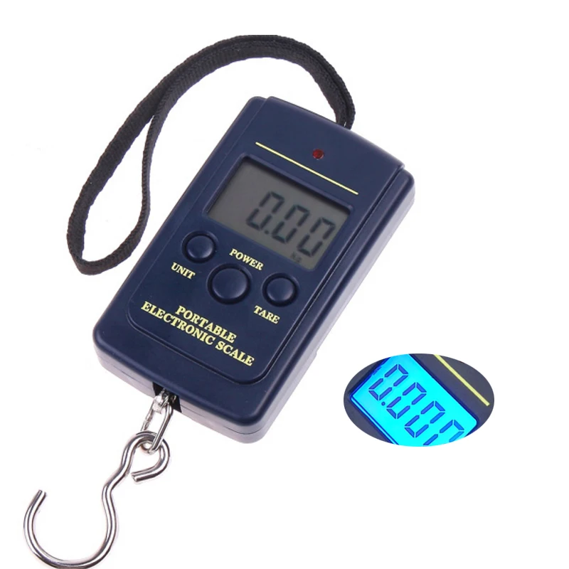 

Digital Scales Luggage Scale Load 40Kg/10g LCD Mini Protable Pocket Weighting Fishing Scale Electronic Hanging Balance