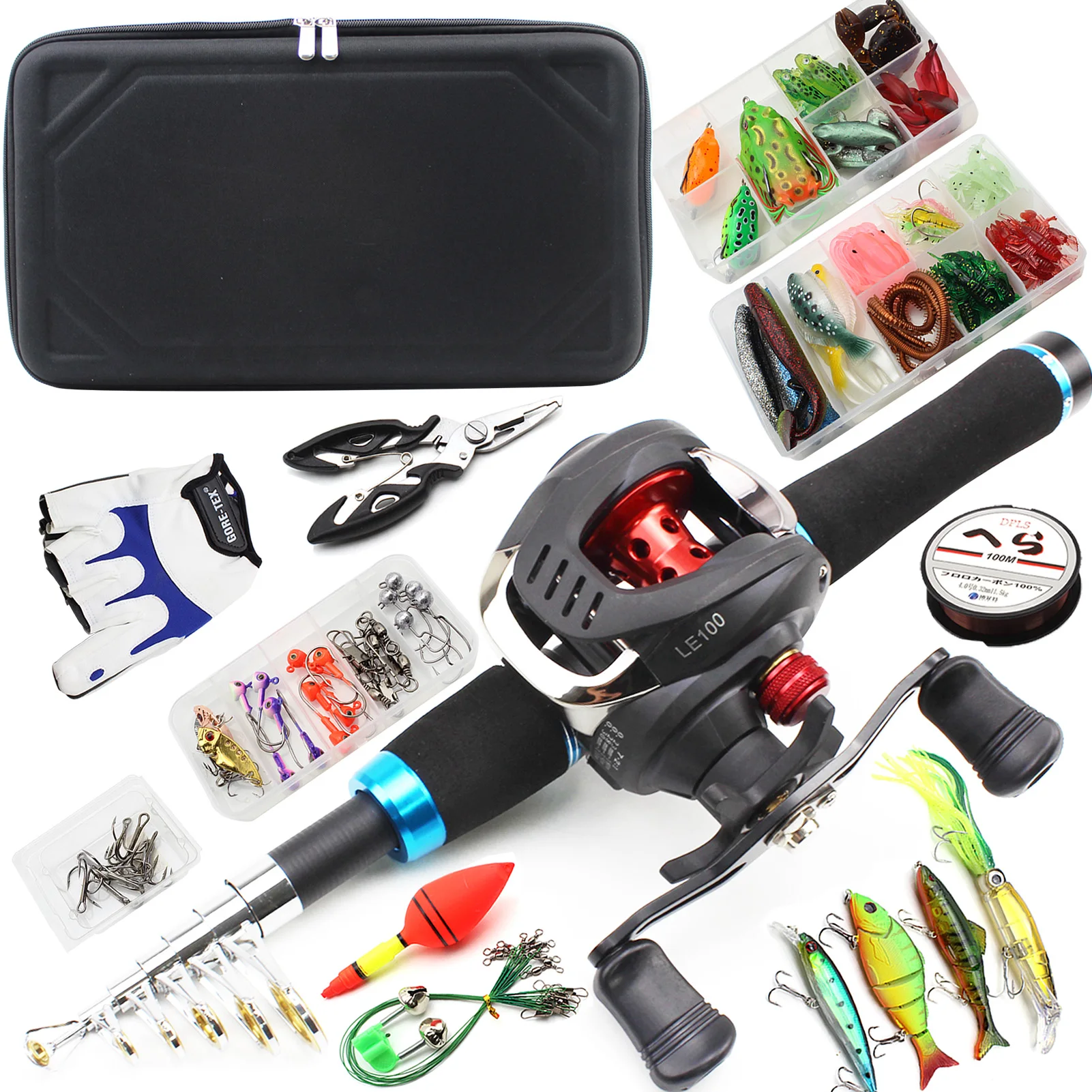 1.65m Casting Rod Portable Beginner Fishing Combo Travel fishing rod Bait fishing line fishing rod and reel combo set pesca
1.65m Casting Rod Portable Beginner Fishing Combo Travel fishing rod Bait fishing line fishing rod and reel combo set pesca