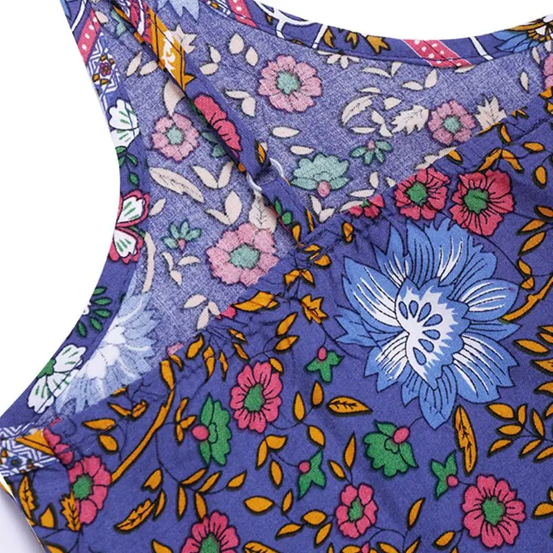 Womens Summer Spaghetti Straps Mini Swing Slip Dress Ethnic Colored Floral Printed Pleated Ruffles Hem Deep V-Neck Backless BX0A
Womens Summer Spaghetti Straps Mini Swing Slip Dress Ethnic Colored Floral Printed Pleated Ruffles Hem Deep V-Neck Backless BX0A