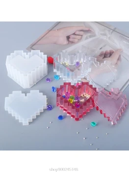 DIY Crafts Jewelry Making Tool Crystal Epoxy Resin Mold Love Heart Shape Storage Box Casting Silicone Mould O19 20 Dropshipping
DIY Crafts Jewelry Making Tool Crystal Epoxy Resin Mold Love Heart Shape Storage Box Casting Silicone Mould O19 20 Dropshipping