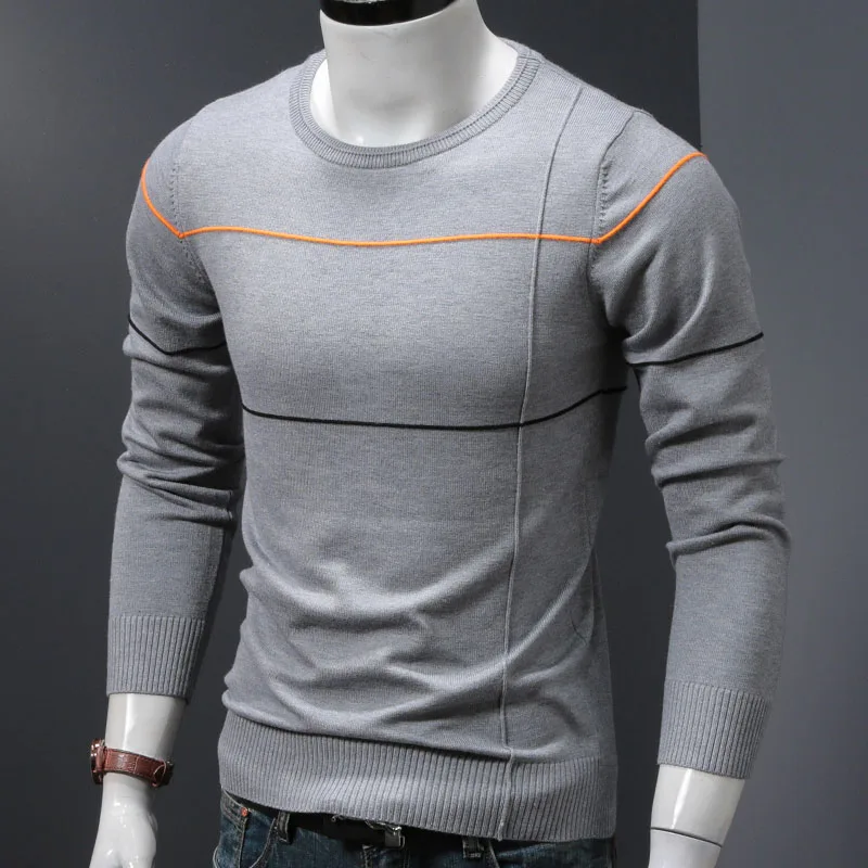Fashion Striped Pullover Men Knitted Sweater Winter Clothes Long Sleeve O-Neck Jersey
Fashion Striped Pullover Men Knitted Sweater Winter Clothes Long Sleeve O-Neck Jersey