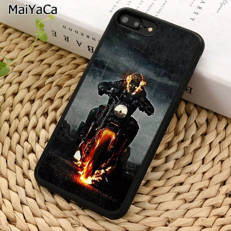 Фото MaiYaCa чехол для телефона с изображением Призрачного гонщика мотоцикла черепа