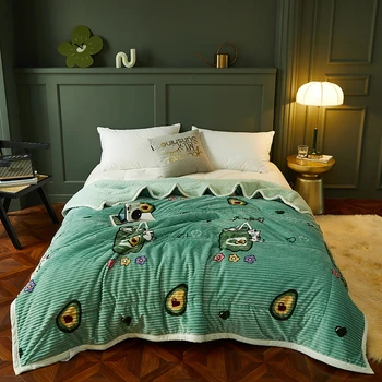 Thick 3 Layers Winter Warm Blanket Soft Comfortable Flannel Cashmere Double-sided Cover Blanket Kids Adults Sofa Throw Blanket
Thick 3 Layers Winter Warm Blanket Soft Comfortable Flannel Cashmere Double-sided Cover Blanket Kids Adults Sofa Throw Blanket