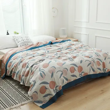 Summer 100%cotton towel blanket gauze quilt comforter geometric grid Leaves pattern soft sofa travel car home bedding 150*200cm
Summer 100%cotton towel blanket gauze quilt comforter geometric grid Leaves pattern soft sofa travel car home bedding 150*200cm