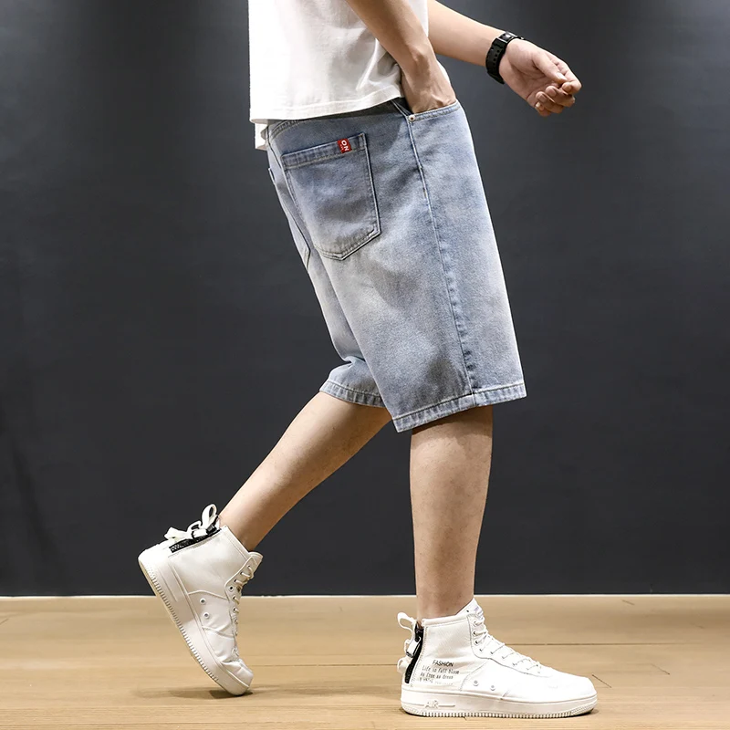 Newly Summer Fashion Designer Short Jeans Men Light Blue Loose Fit Vintage Simple Denim Shorts Hombre Hip Hop Jeans Shorts Men
Newly Summer Fashion Designer Short Jeans Men Light Blue Loose Fit Vintage Simple Denim Shorts Hombre Hip Hop Jeans Shorts Men
