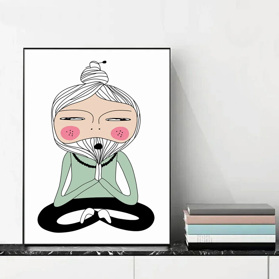 Nordic Posters Prints Lotus Yoga Pose Meditation Master Wall Art Canvas Painting Home Decoration Modular Pictures Living Room 
Nordic Posters Prints Lotus Yoga Pose Meditation Master Wall Art Canvas Painting Home Decoration Modular Pictures Living Room