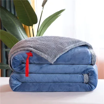 Coral Blanket Warm Solid Color Double Layer Compound Milk Fleece Blanket Winter Travel Office Nap Blanket Household Bedding 
Coral Blanket Warm Solid Color Double Layer Compound Milk Fleece Blanket Winter Travel Office Nap Blanket Household Bedding