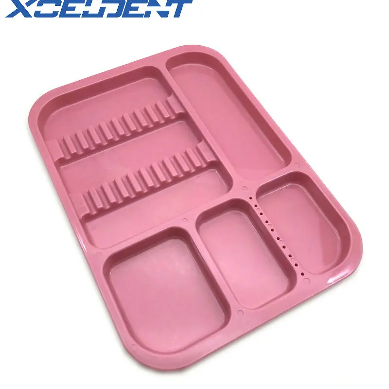 JMU Dental Autoclavable Flat Tray, 13.25 x 9.75, Purple, Single Tray