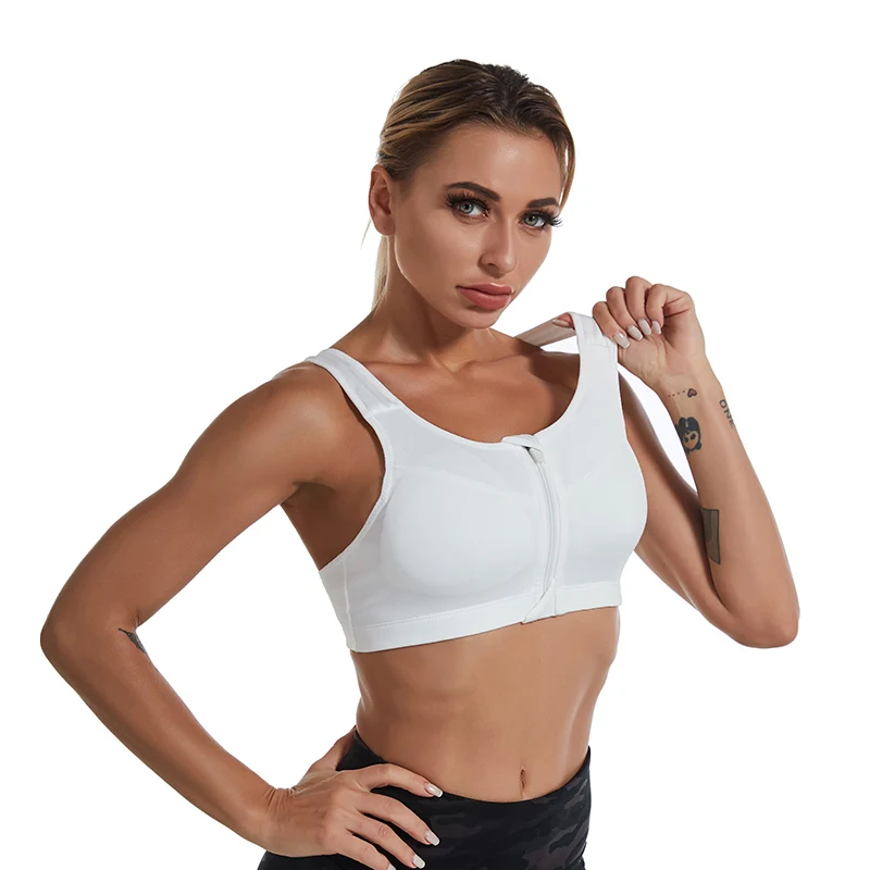 Women Sports Bra Comfortable Yoga Running Vest Fitness Front Zipper Sexy Shockproof Underwear 
Women Sports Bra Comfortable Yoga Running Vest Fitness Front Zipper Sexy Shockproof Underwear