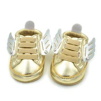 New Newborn Baby 3D Wings Gold Fashion PU Leather Shoes for Kids Sneakers Infant Crib Shoes Toddler Boys Girls First Walkers
New Newborn Baby 3D Wings Gold Fashion PU Leather Shoes for Kids Sneakers Infant Crib Shoes Toddler Boys Girls First Walkers