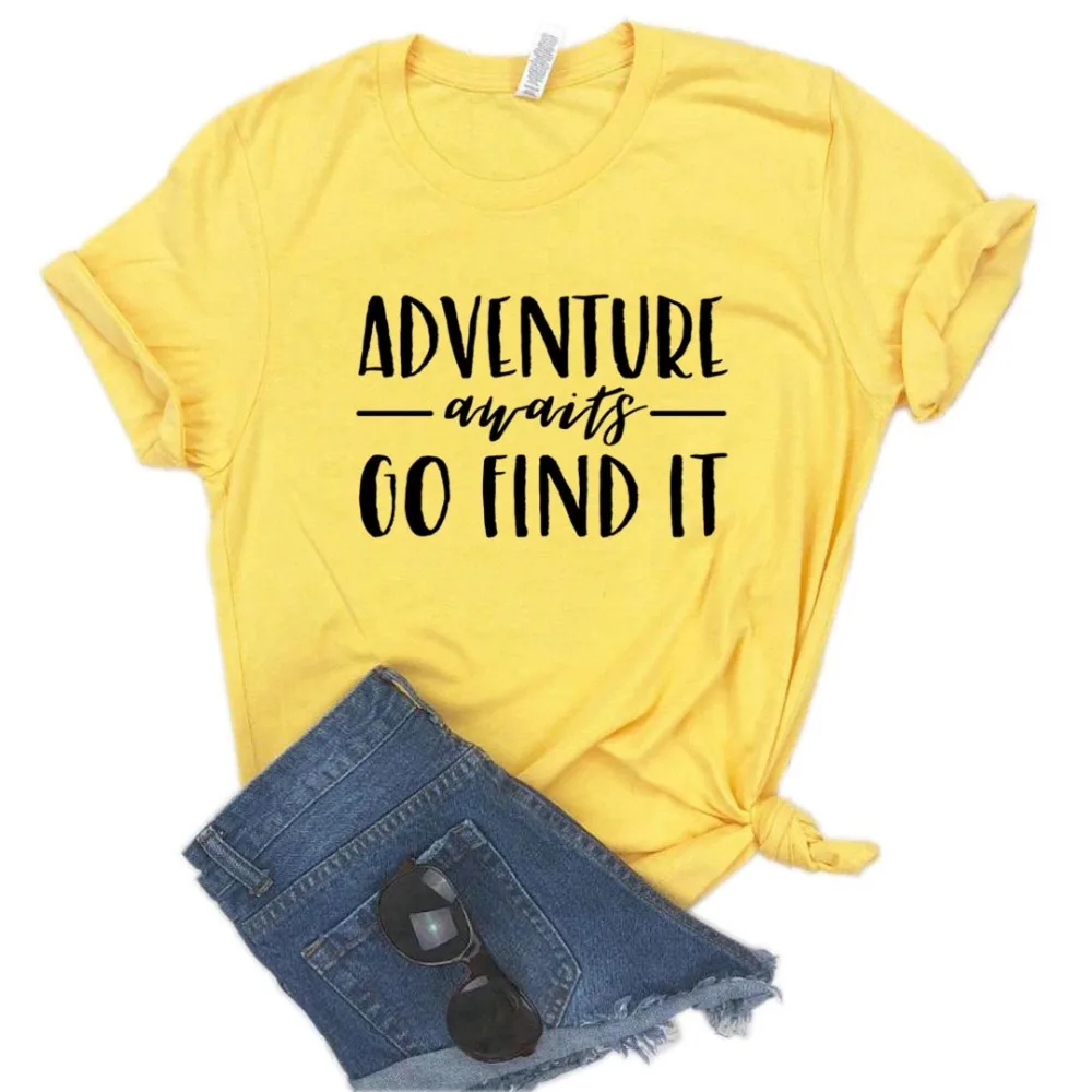go find it travel women tshirt cotton hipster funny t-shirt gift
