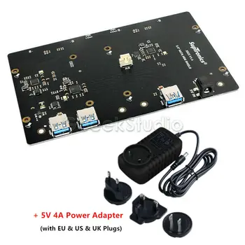X822 Dual 2.5" SATA HDD/SSD Shield USB 3.0 Expansion Board Power Adapter for Raspberry Pi 1 Model B+/2 /3 (B PLUS) /ROCK64 
X822 Dual 2.5" SATA HDD/SSD Shield USB 3.0 Expansion Board Power Adapter for Raspberry Pi 1 Model B+/2 /3 (B PLUS) /ROCK64