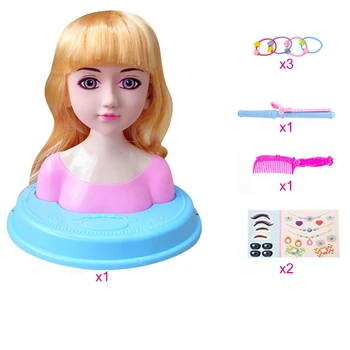 8Pcs Children Dress Up Pretend Play Styling Head Doll Hairstyle Toy with Hair Curler - Random Pink/Blue of Doll Body
8Pcs Children Dress Up Pretend Play Styling Head Doll Hairstyle Toy with Hair Curler - Random Pink/Blue of Doll Body