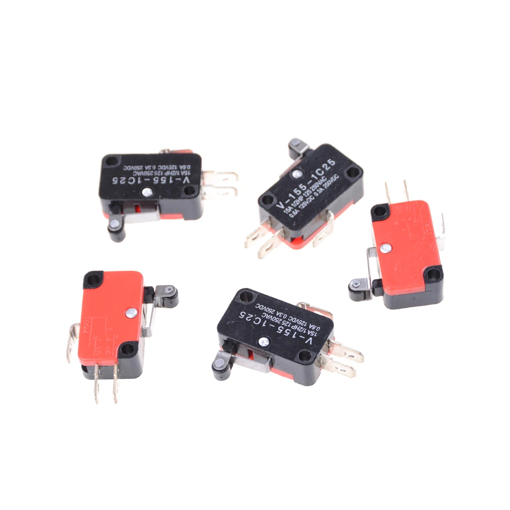ZLinKJ 5Pcs/lot New Micro Short Hinge Roller Lever Control Limit Switch SPDT V-155-1C25
ZLinKJ 5Pcs/lot New Micro Short Hinge Roller Lever Control Limit Switch SPDT V-155-1C25