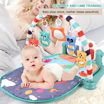 Baby Gym Mat Music Play Mat with Piano Keyboard Bell Lighting Infant Fitness Carpet Baby's Musical Instrument Toys
Baby Gym Mat Music Play Mat with Piano Keyboard Bell Lighting Infant Fitness Carpet Baby's Musical Instrument Toys
